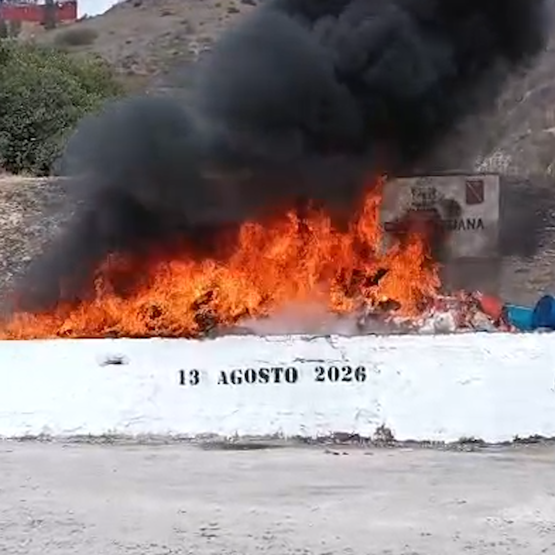 Incineran más de 8 Toneladas de Narcóticos Decomisados en Baja California
